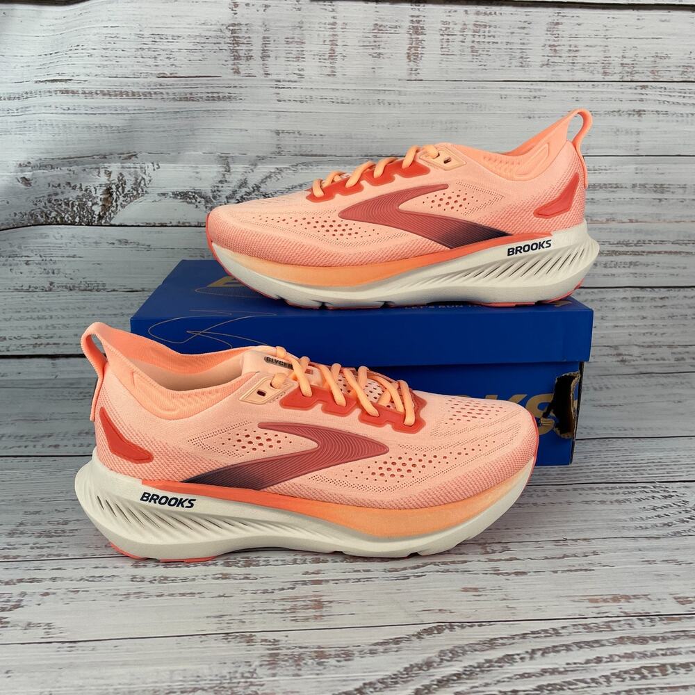Brooks Glycerin 23 Women’s 11.5 Running Shoes Coral Peach Athletic